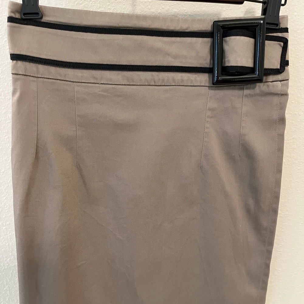 Brown Taupe Pencil Pencil Skirt.